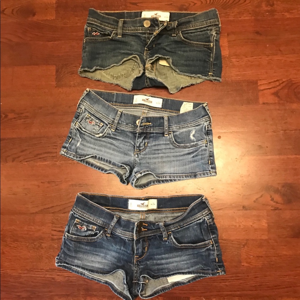 3 pair hollister shorts